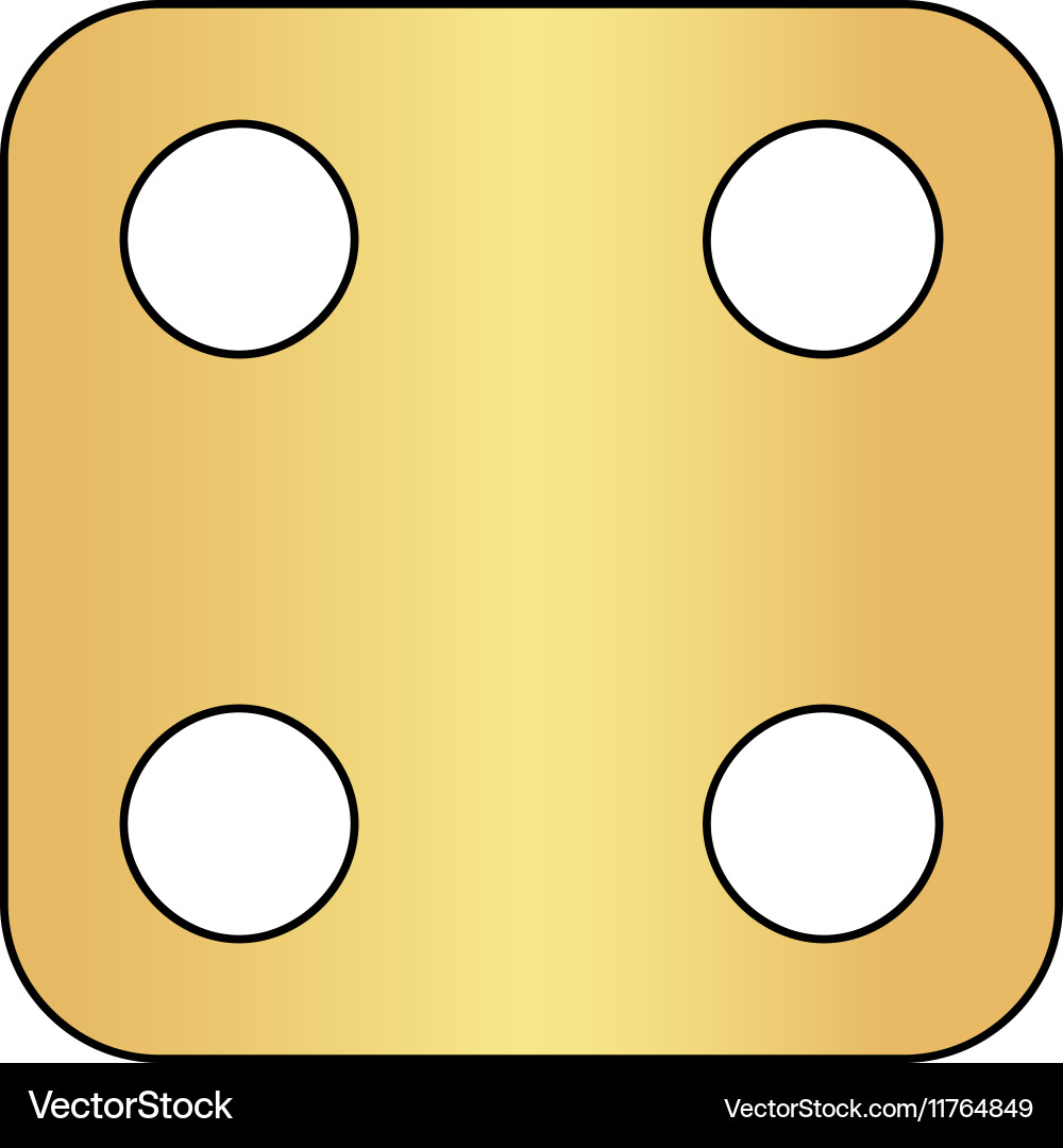Dice cube computer symbol Vector Image