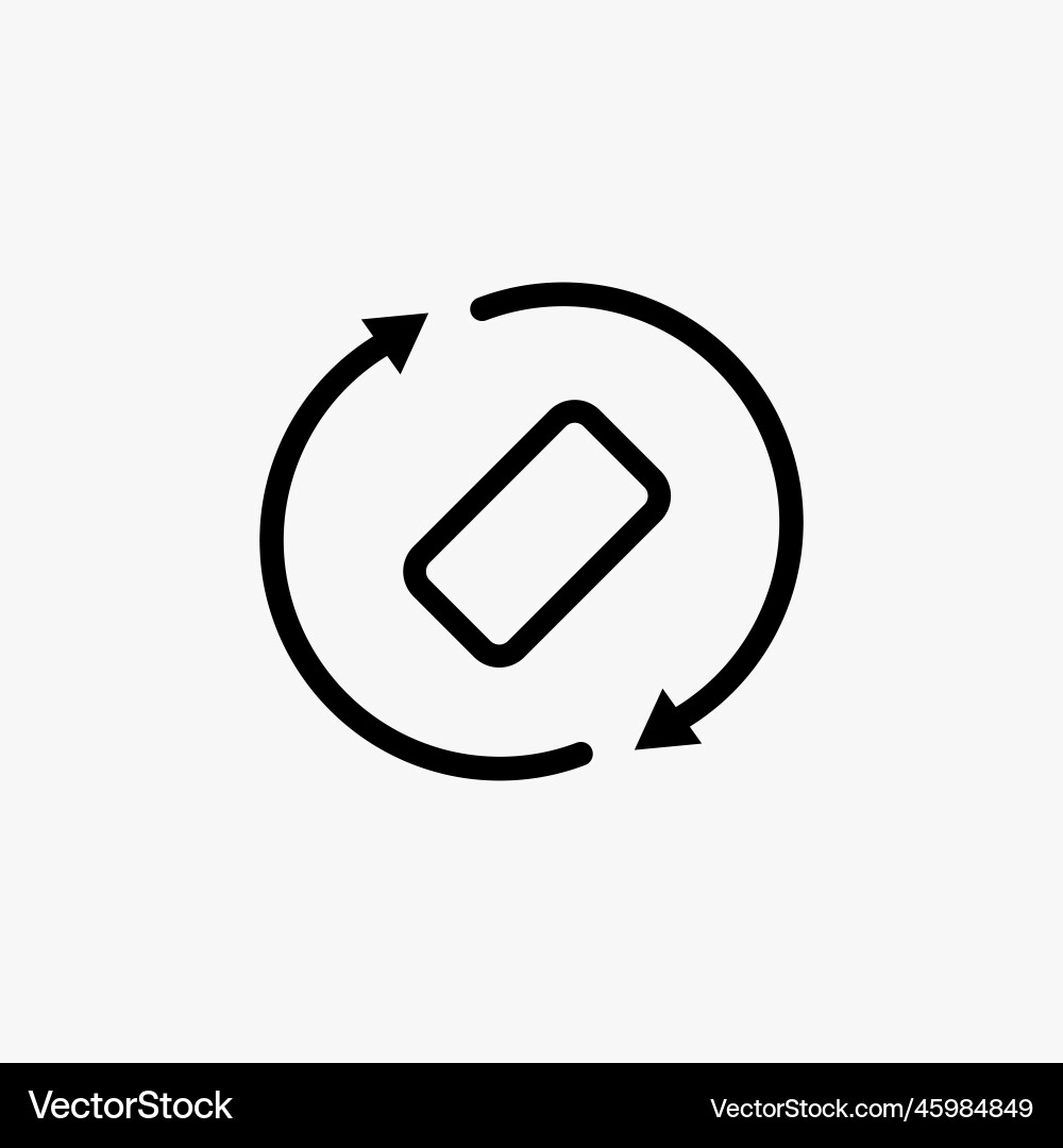 Flat icon of cyclic rotation recycling recurrence Vector Image