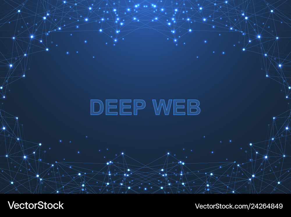 Futuristic Blockchain Network vector image