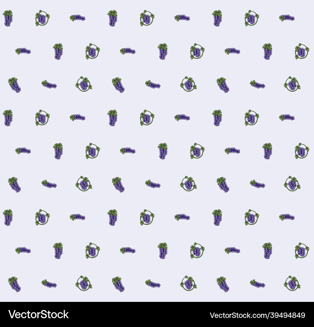 Grape seamless pattern Grape seamless pattern vector image