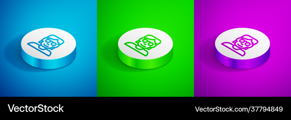 Isometric line hacker or coder icon isolated Isometric line hacker or coder icon isolated vector image
