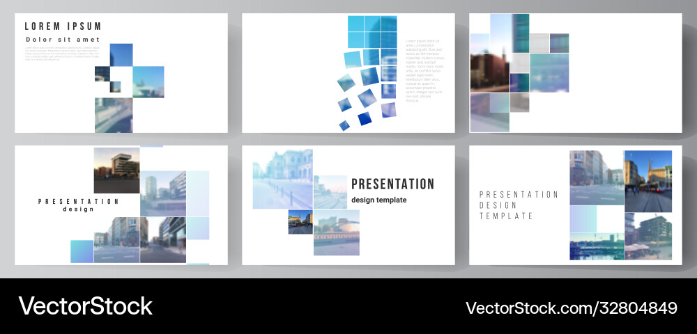 Modern Presentation Slides Layout Vector Image
