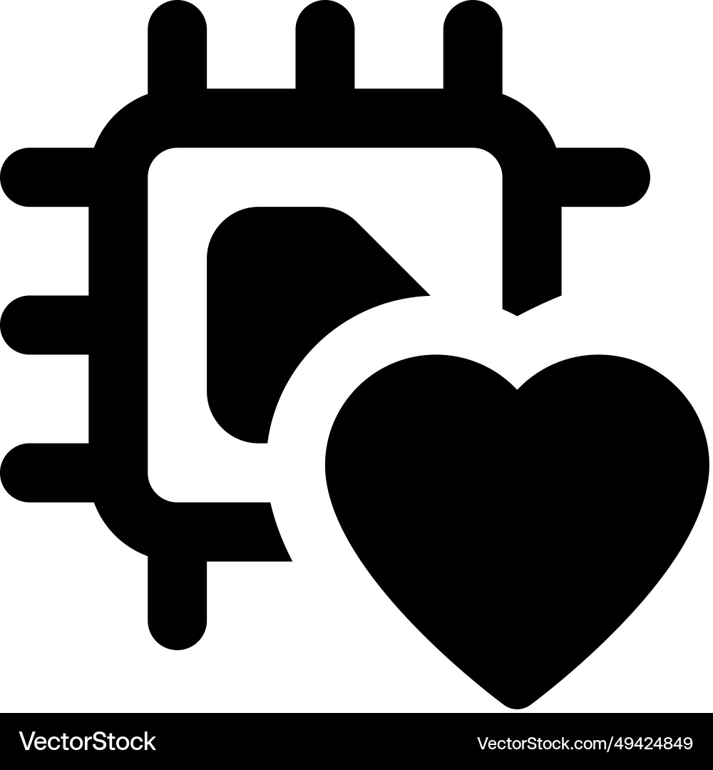 Popular microchip with extensive usage vector image