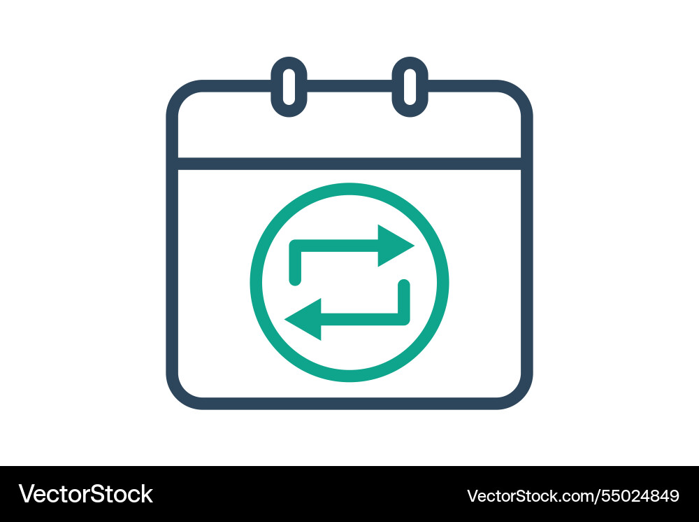 Recurring icon line style related Recurring icon line style related vector image