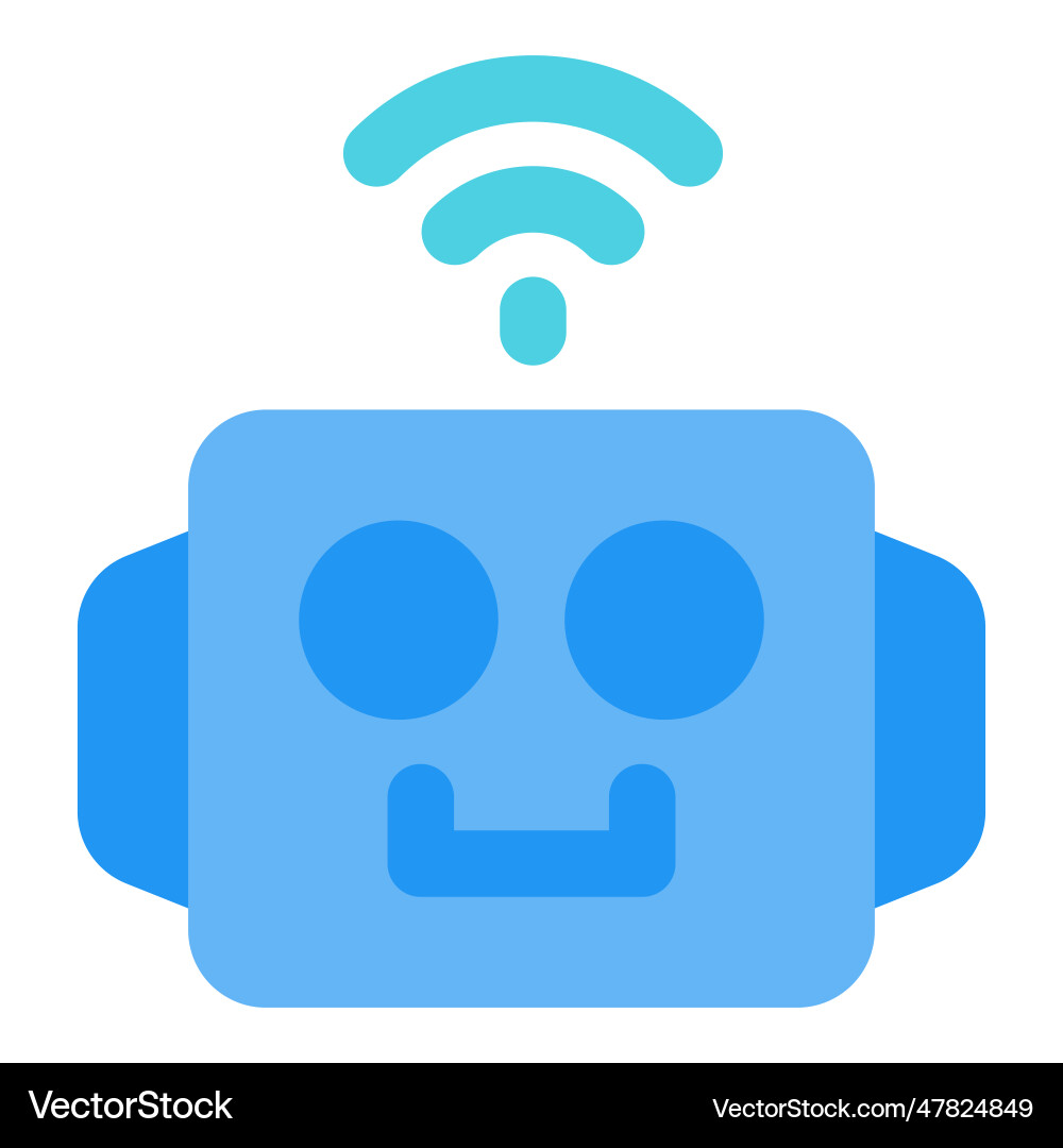 Robotic operation using wireless network vector image