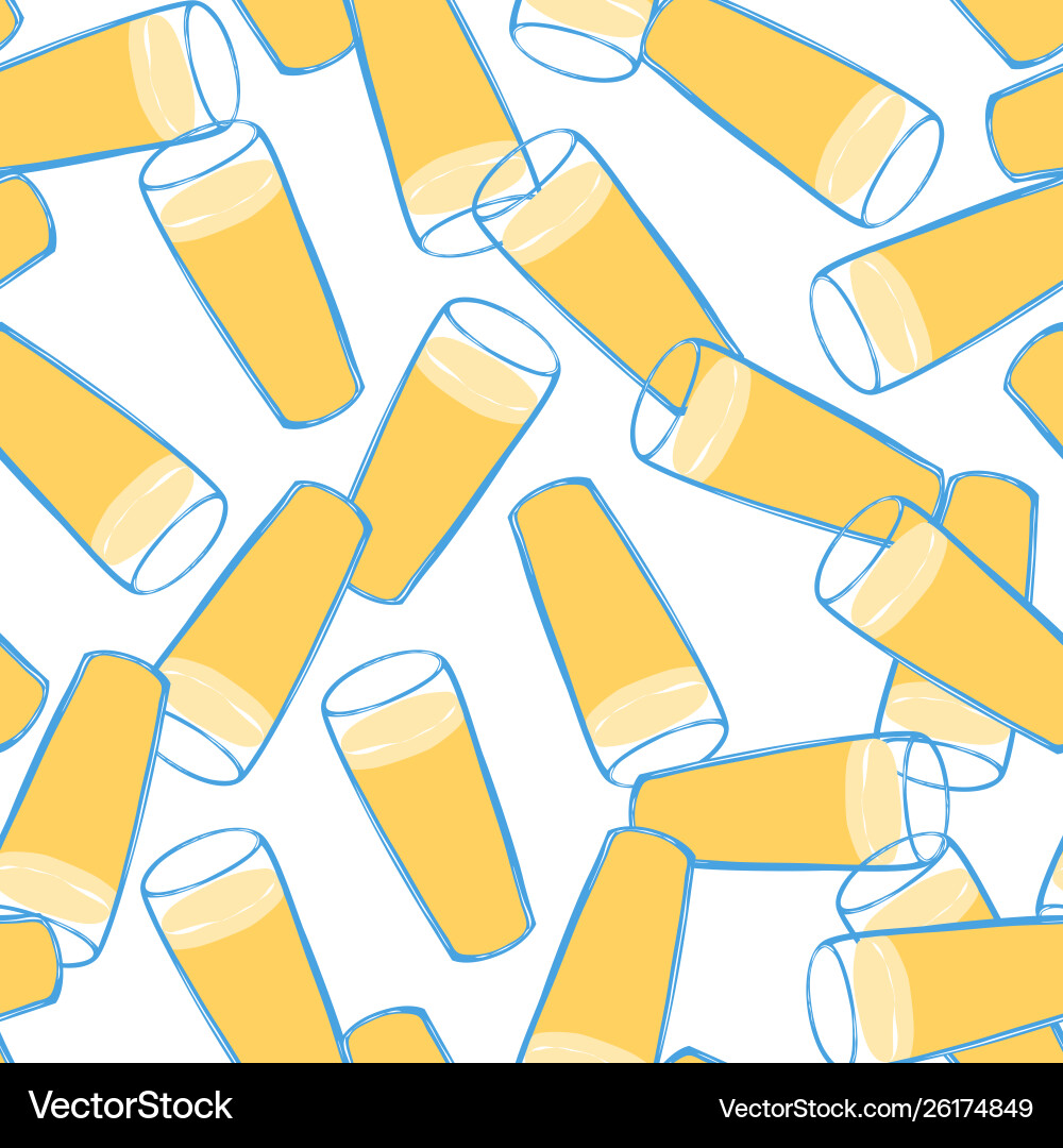 Seamless pattern with light beer Vector Image
