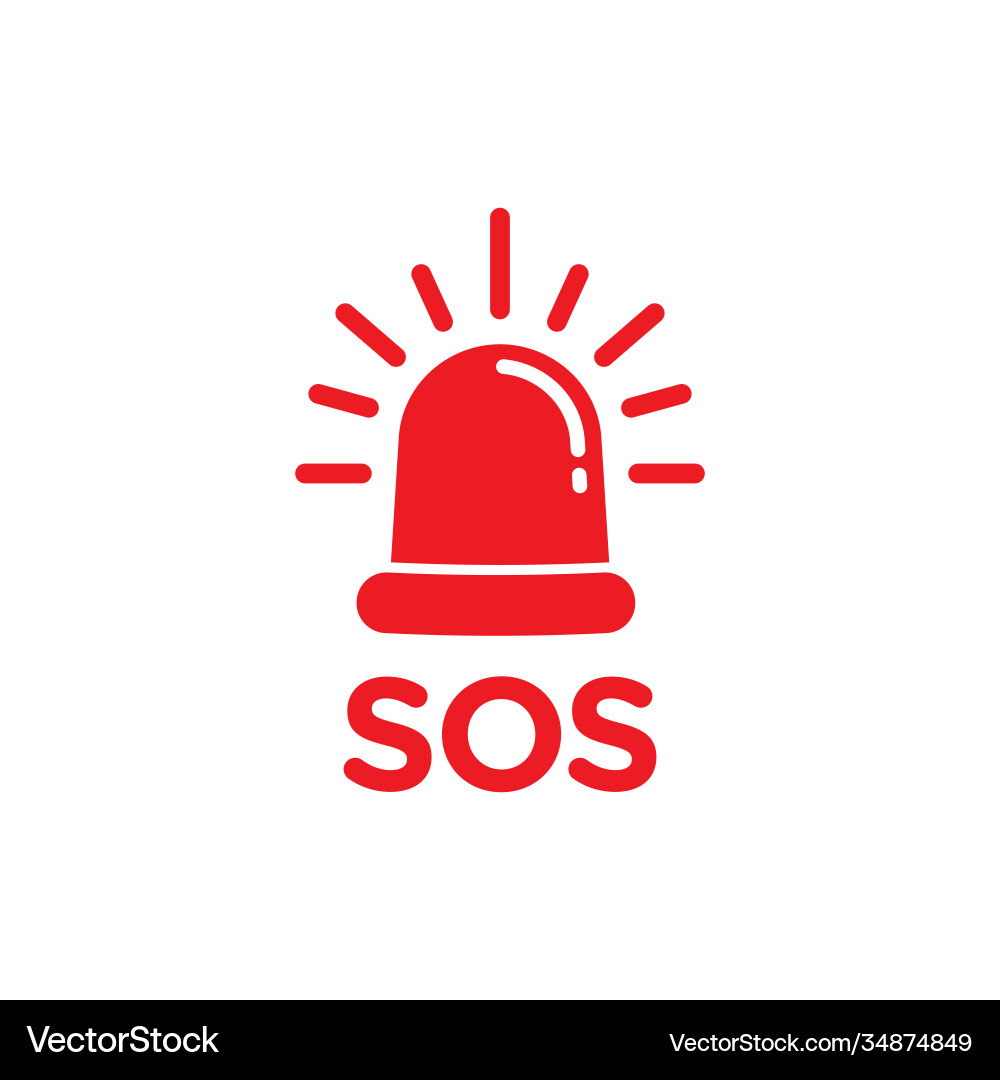 Sos icon design Sos icon design vector image