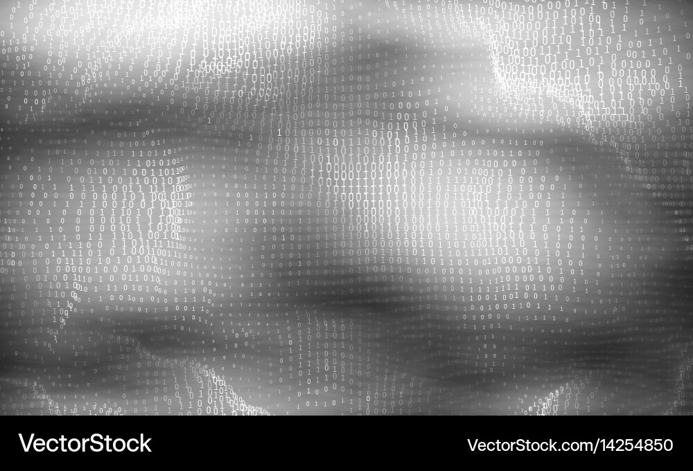 Abstract big data visualization vector image