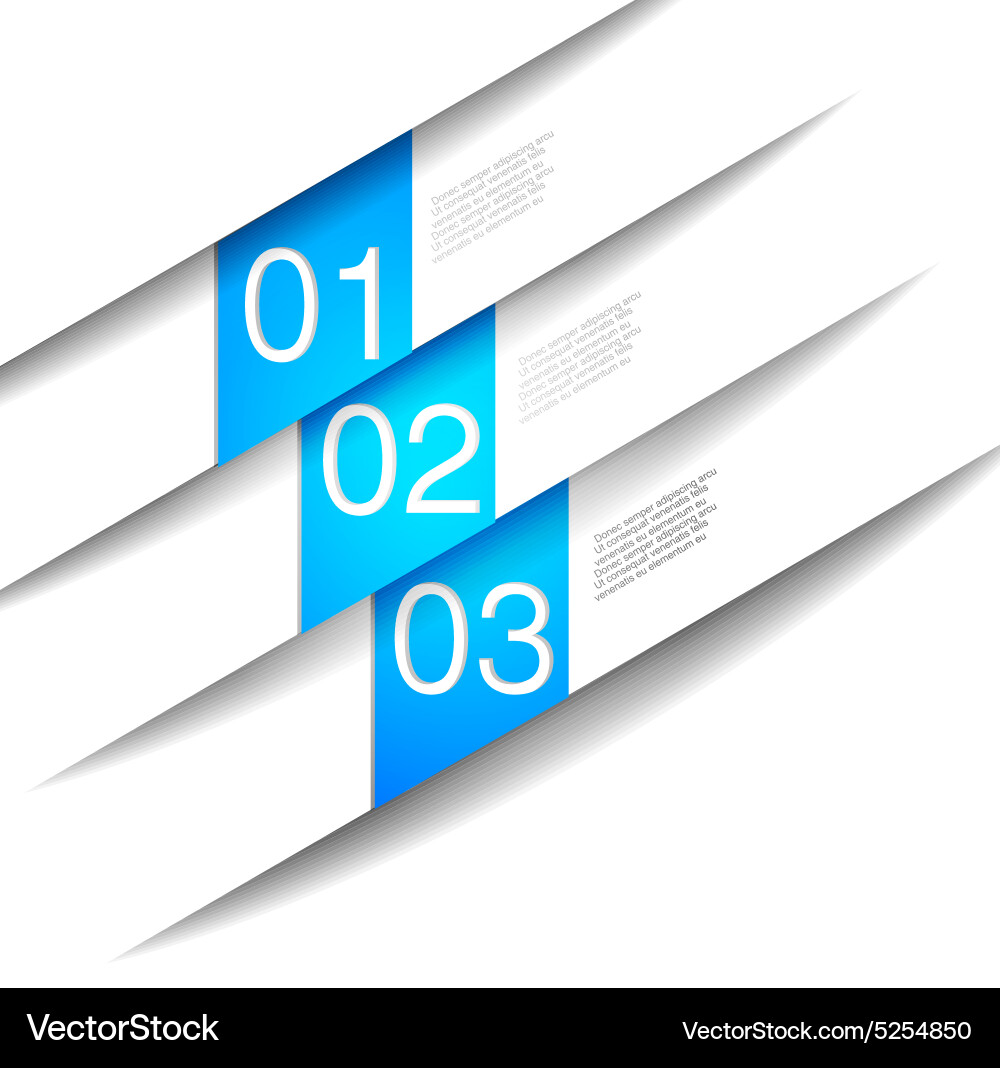 Abstract number line vector image