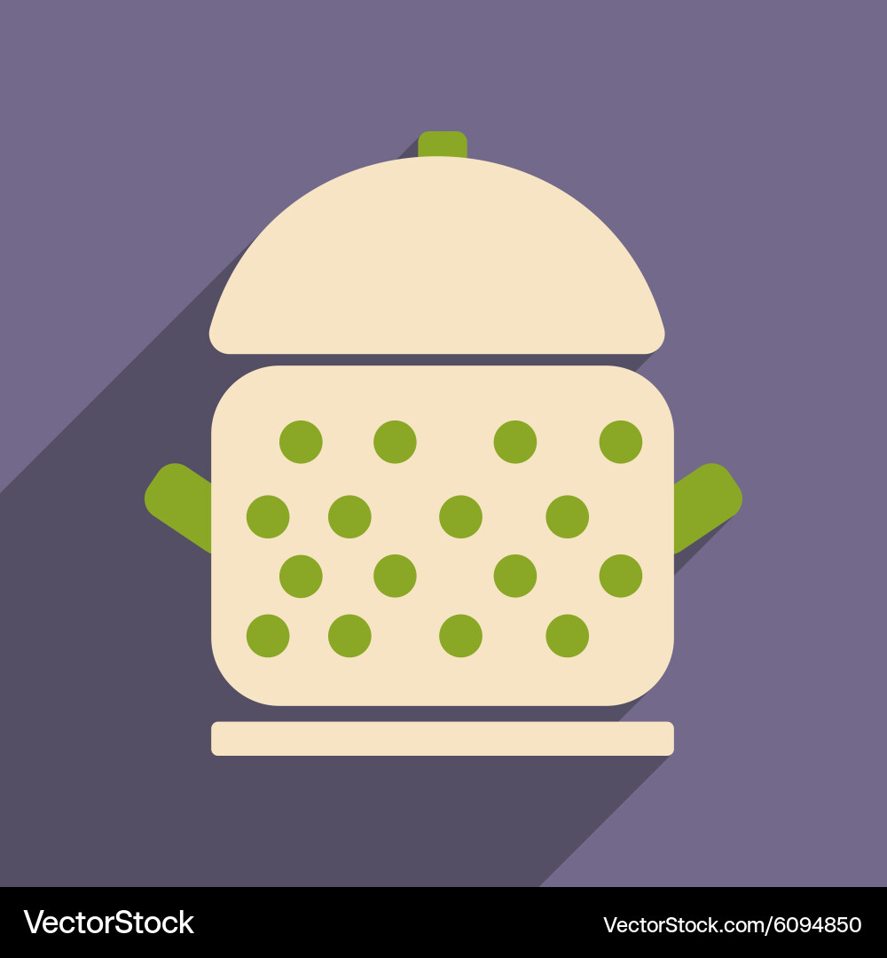 Flat with shadow icon and mobile application vector image