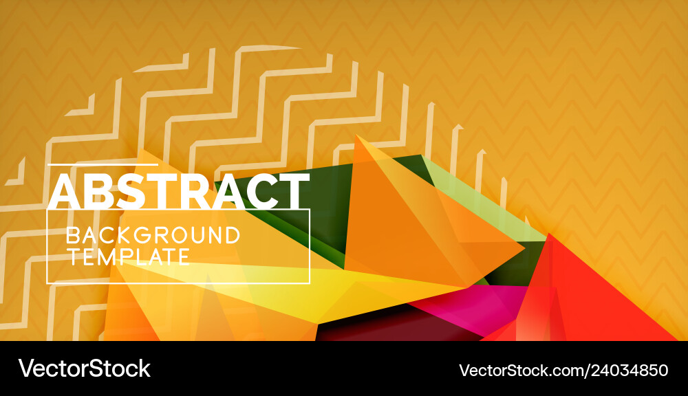 Low poly design 3d triangular shape background Low poly design 3d triangular shape background Vector Image