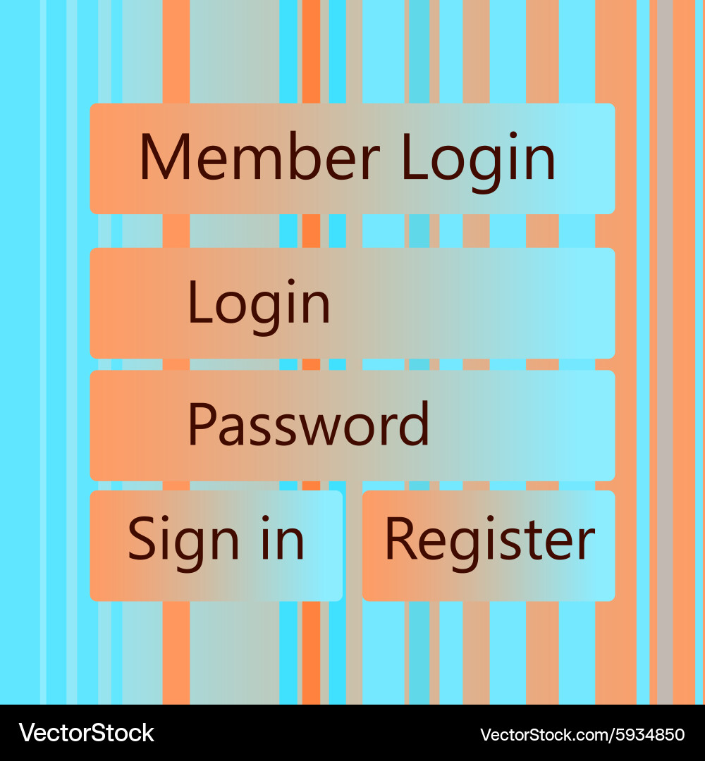 Mobile universal ui kit form interface vector image