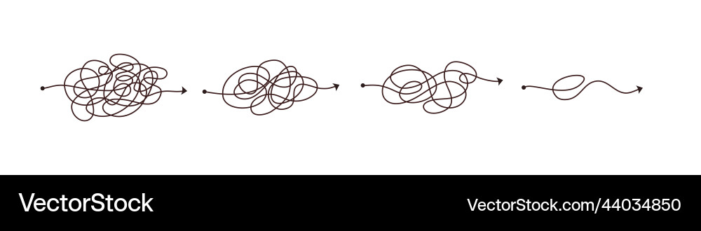 Simple line and complex easy way scribble doodle Simple line and complex easy way scribble doodle Vector Image