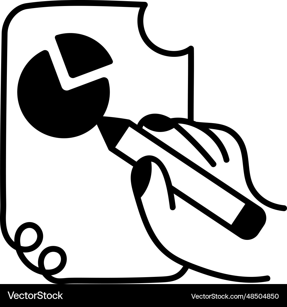 Statistical report Vector Image