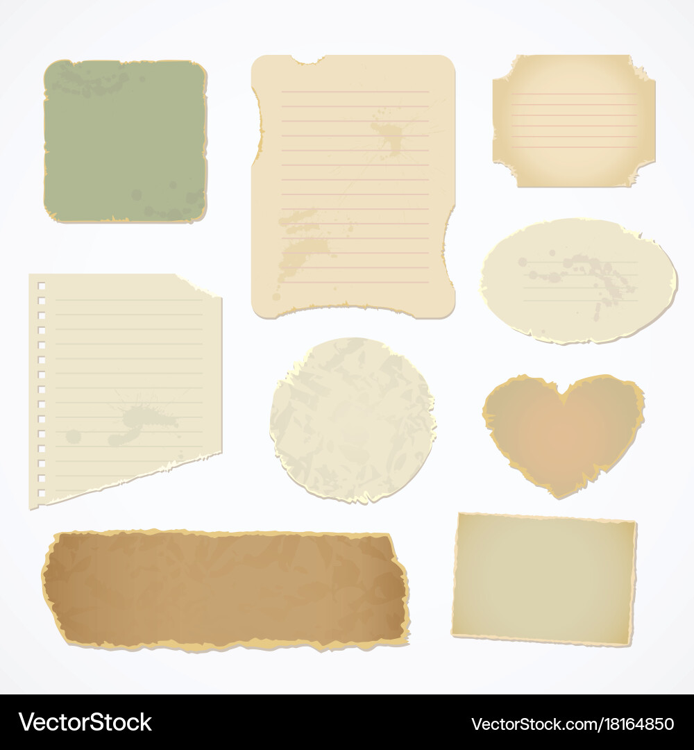 Torn paper with space for text Vector Image