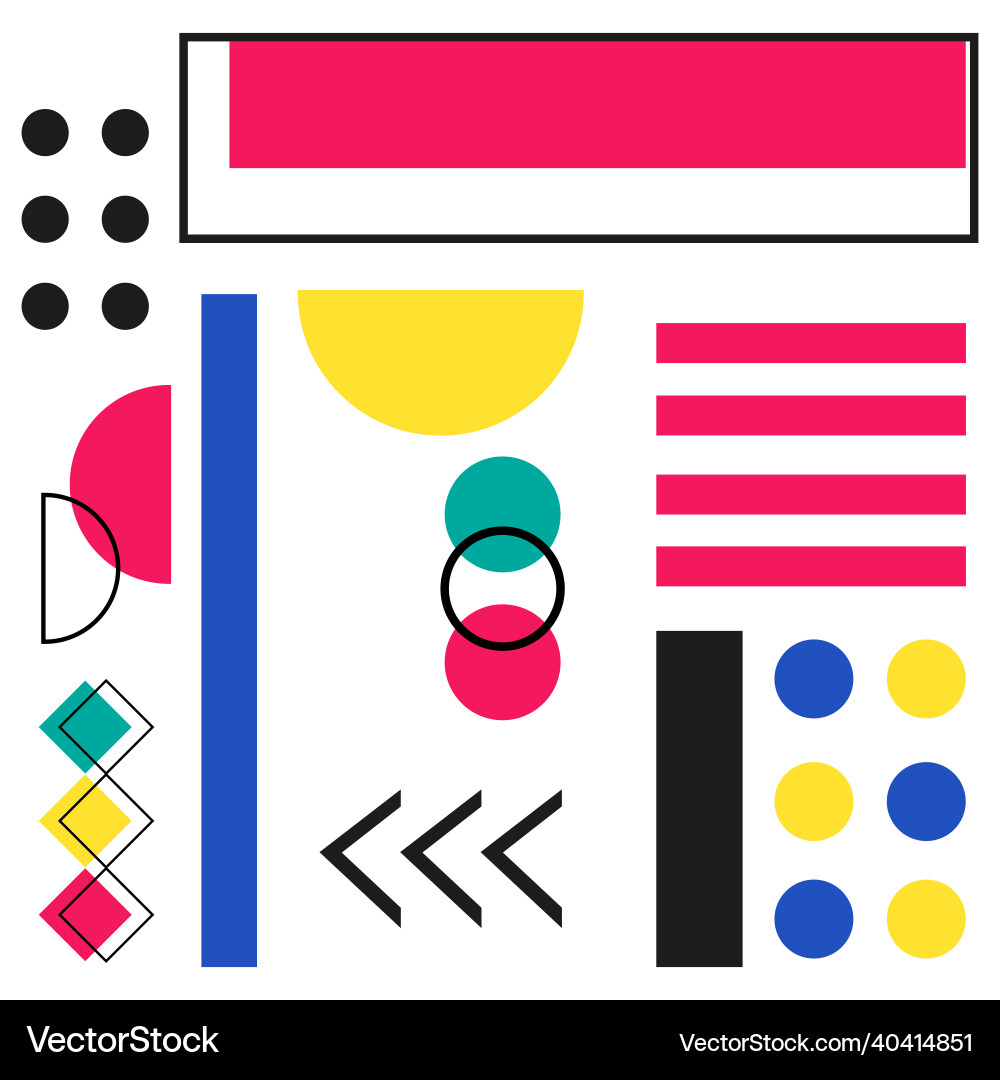 Abstract background with different geometric Abstract background with different geometric Vector Image