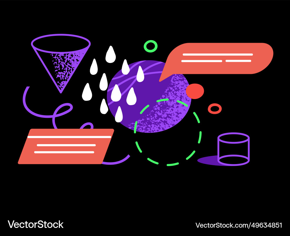 Abstract geometry element composition geometric vector image