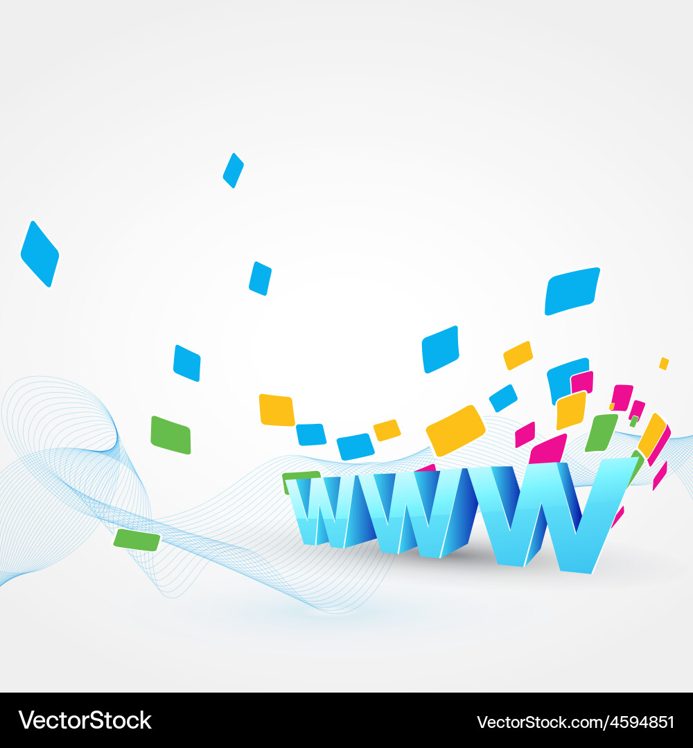 Digital Wave Network vector image