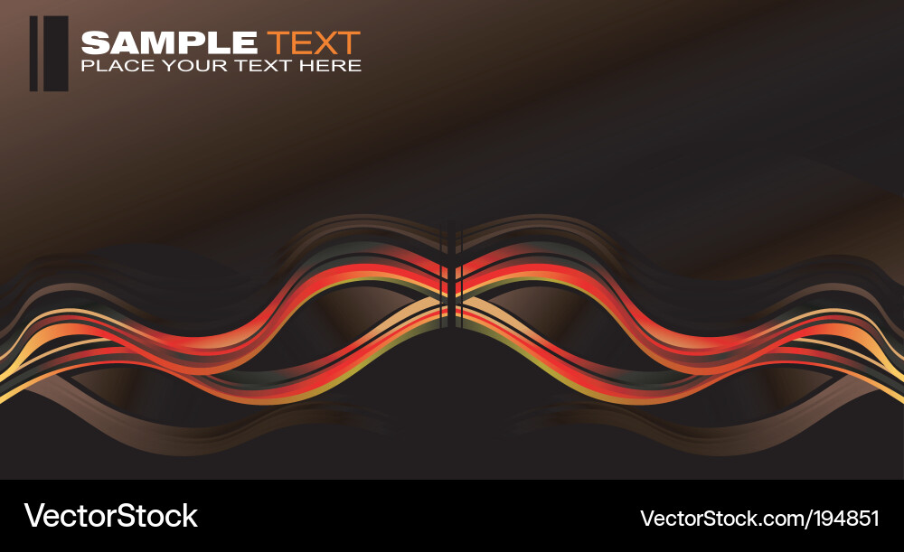 Dynamic Wave Card Vector Image
