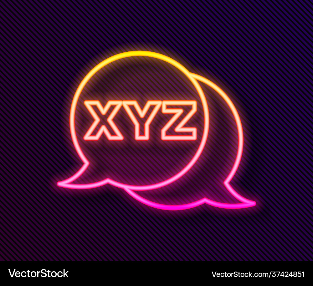 Glowing neon line xyz coordinate system icon Glowing neon line xyz coordinate system icon vector image