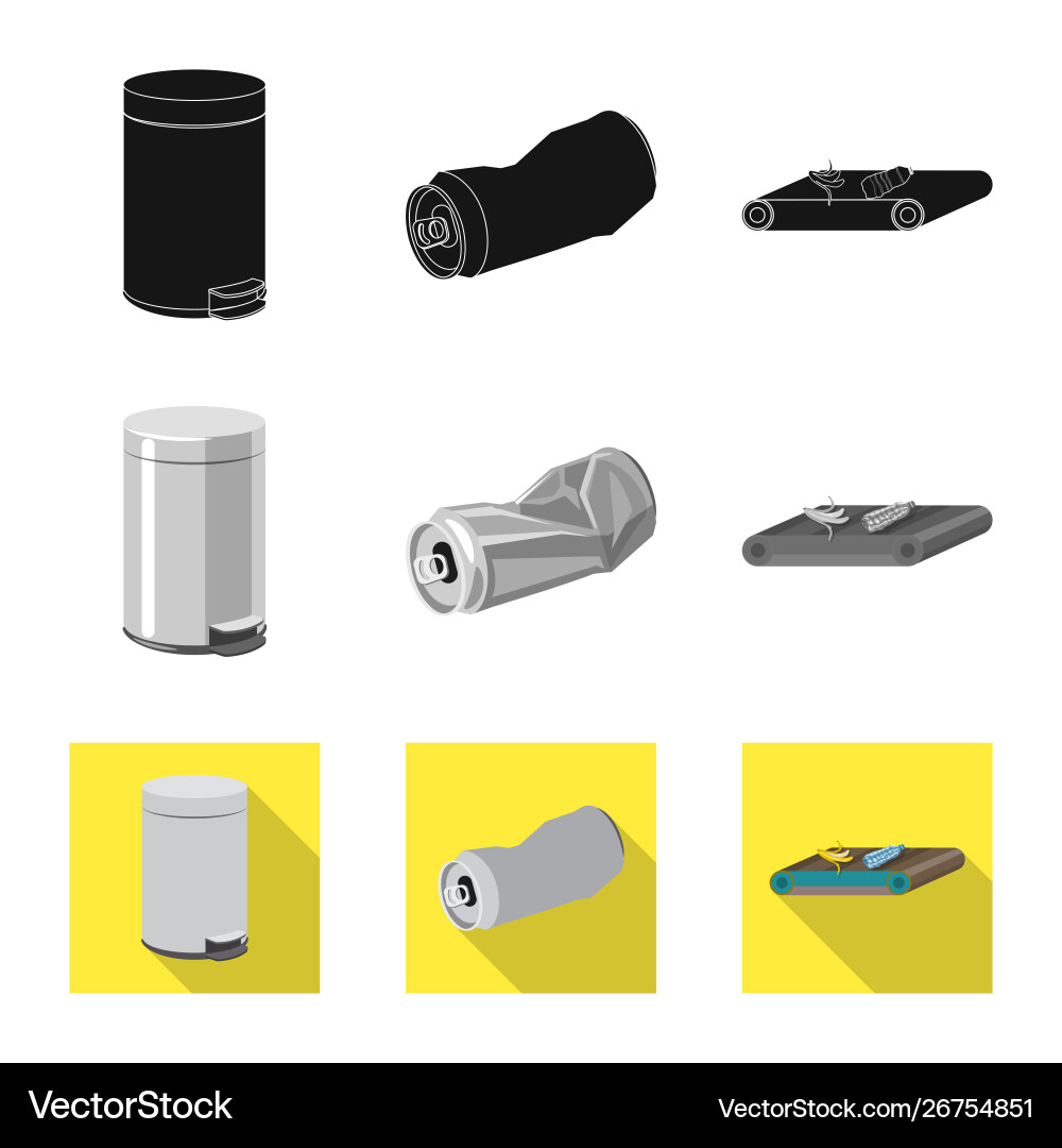 Isolated object refuse and junk symbol Isolated object refuse and junk symbol vector image