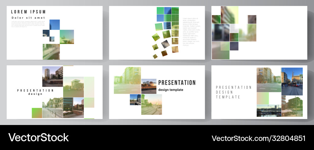 Layout presentation slides design vector image