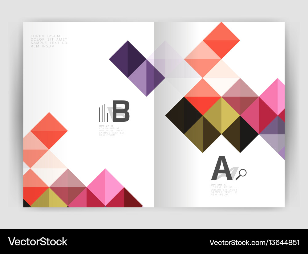Square minimalistic abstract background Square minimalistic abstract background vector image
