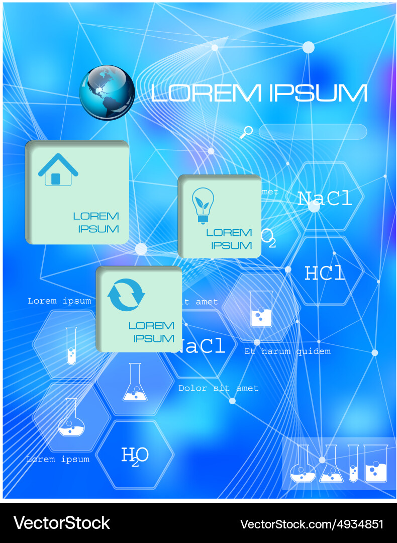 Web and mobile interface info graphic vector image
