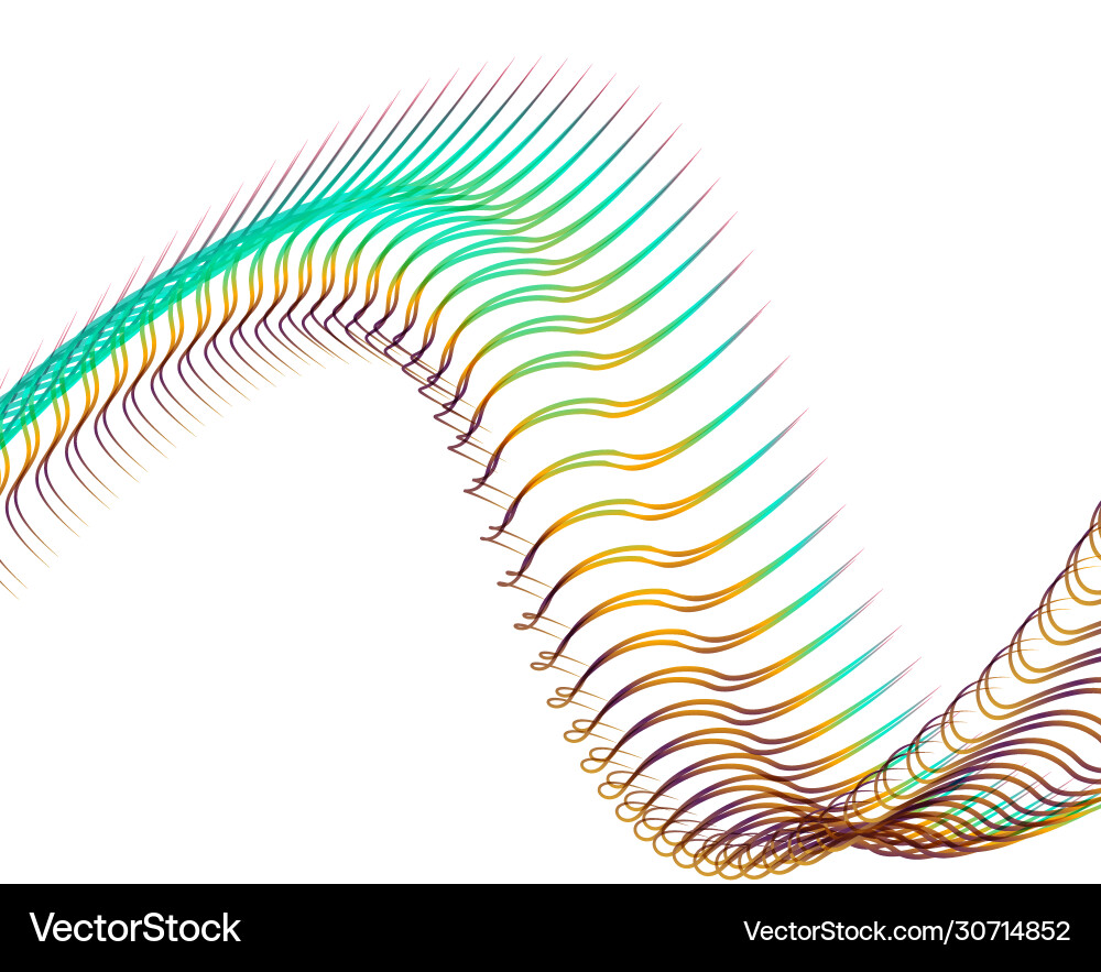 Abstract background blend wave line design Vector Image