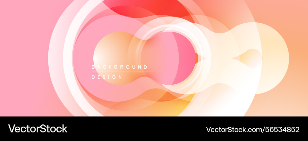 Abstract design features overlapping circles warm Abstract design features overlapping circles warm vector image