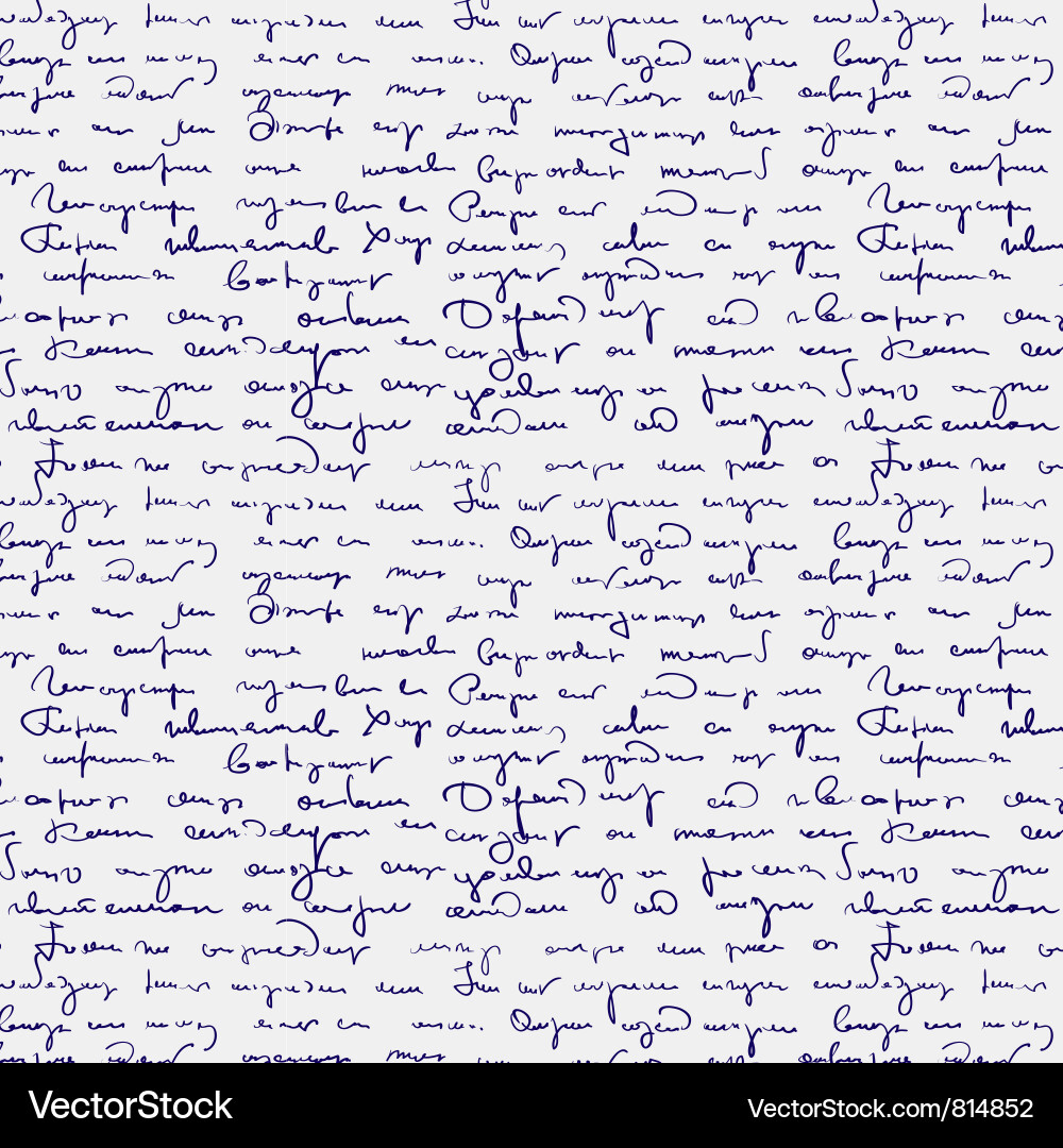 Abstract Handwritten Text Pattern vector image