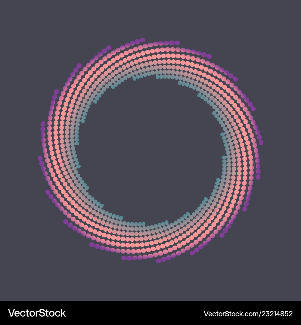 Halftone dots forms Halftone dots forms vector image