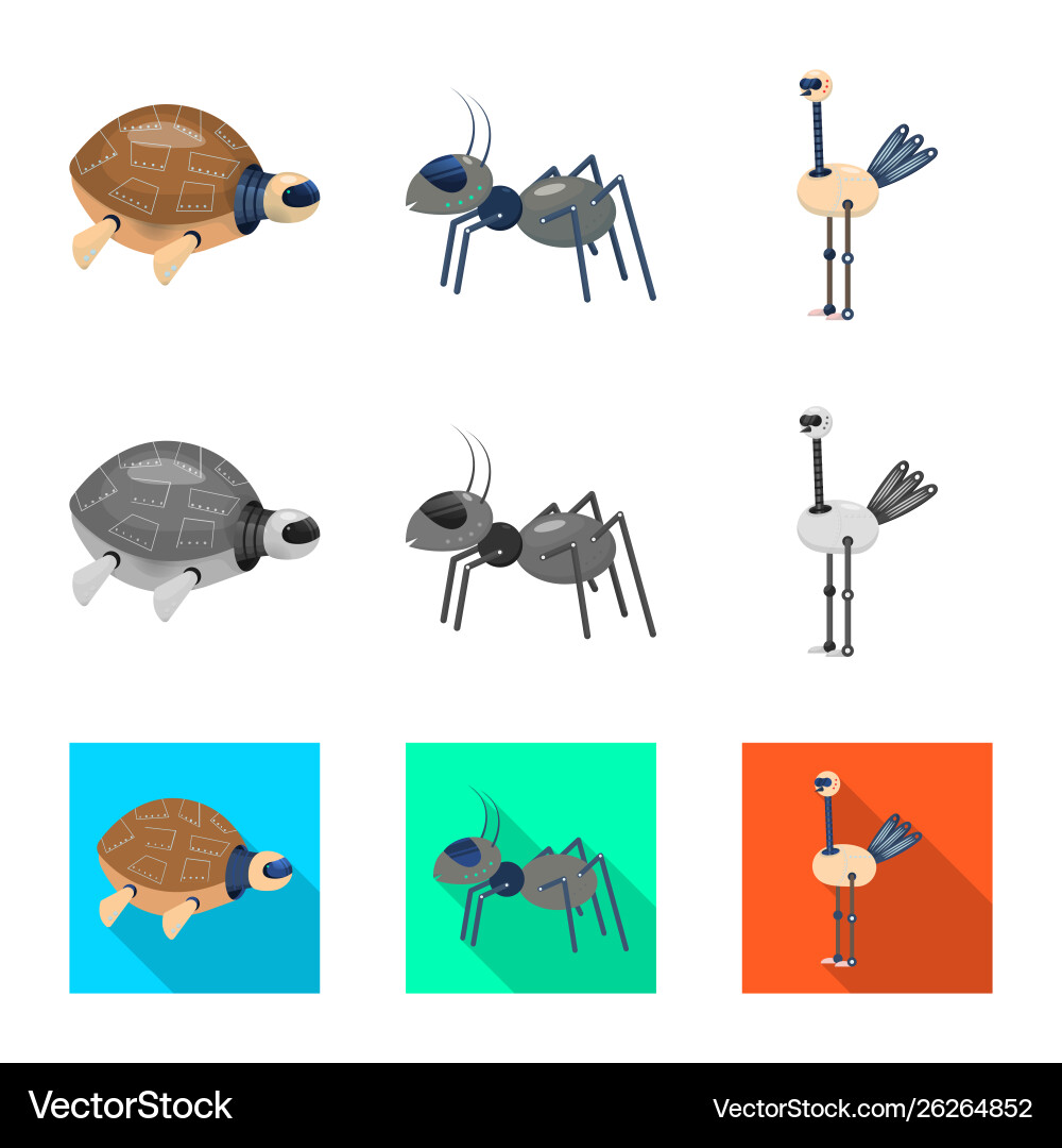 Isolated object toy and science icon set Vector Image
