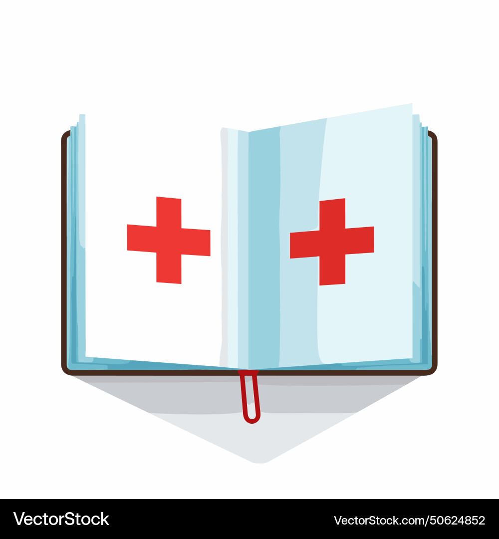Medizinisches Handbuch gefüllt buntes Logo Medizinisches Handbuch gefüllt buntes Logo vektorbild