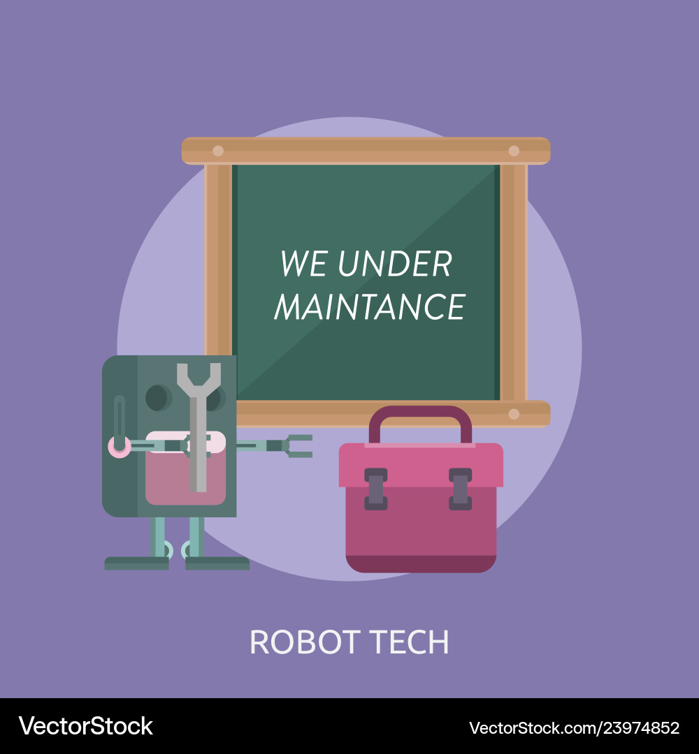 Robot tech conceptual design Robot tech conceptual design vector image