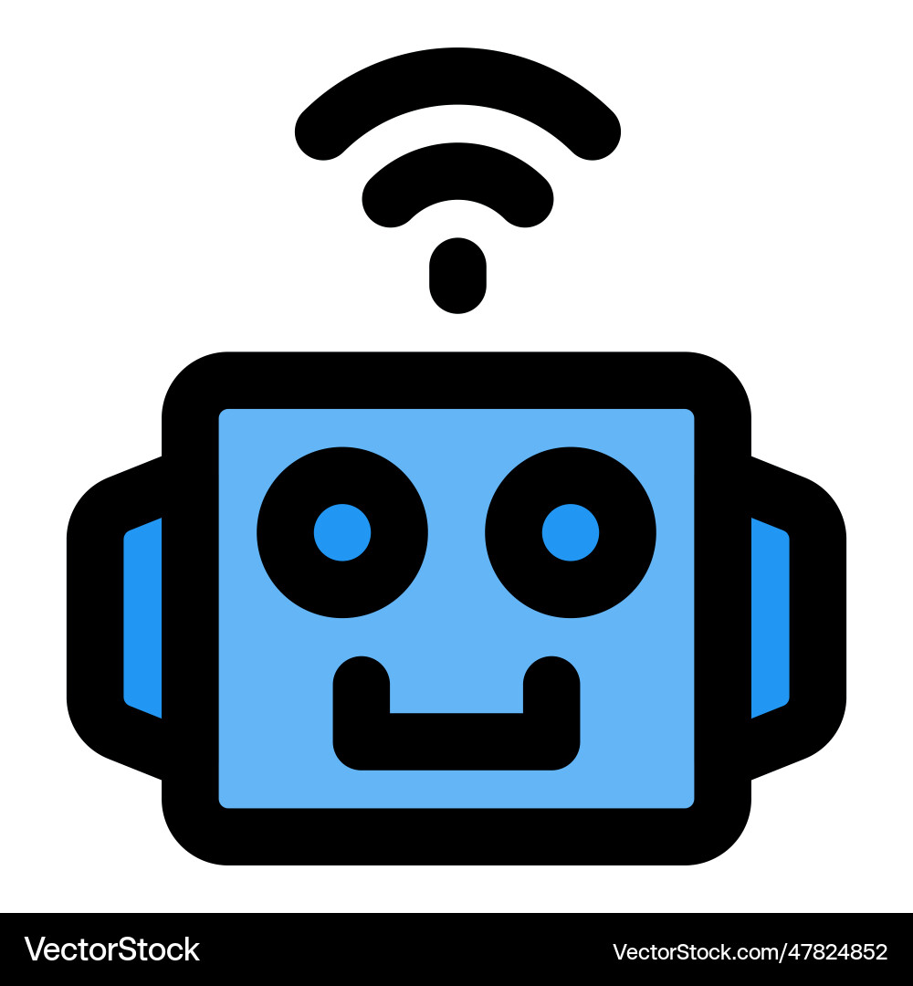 Robotic operation using wireless network Vector Image