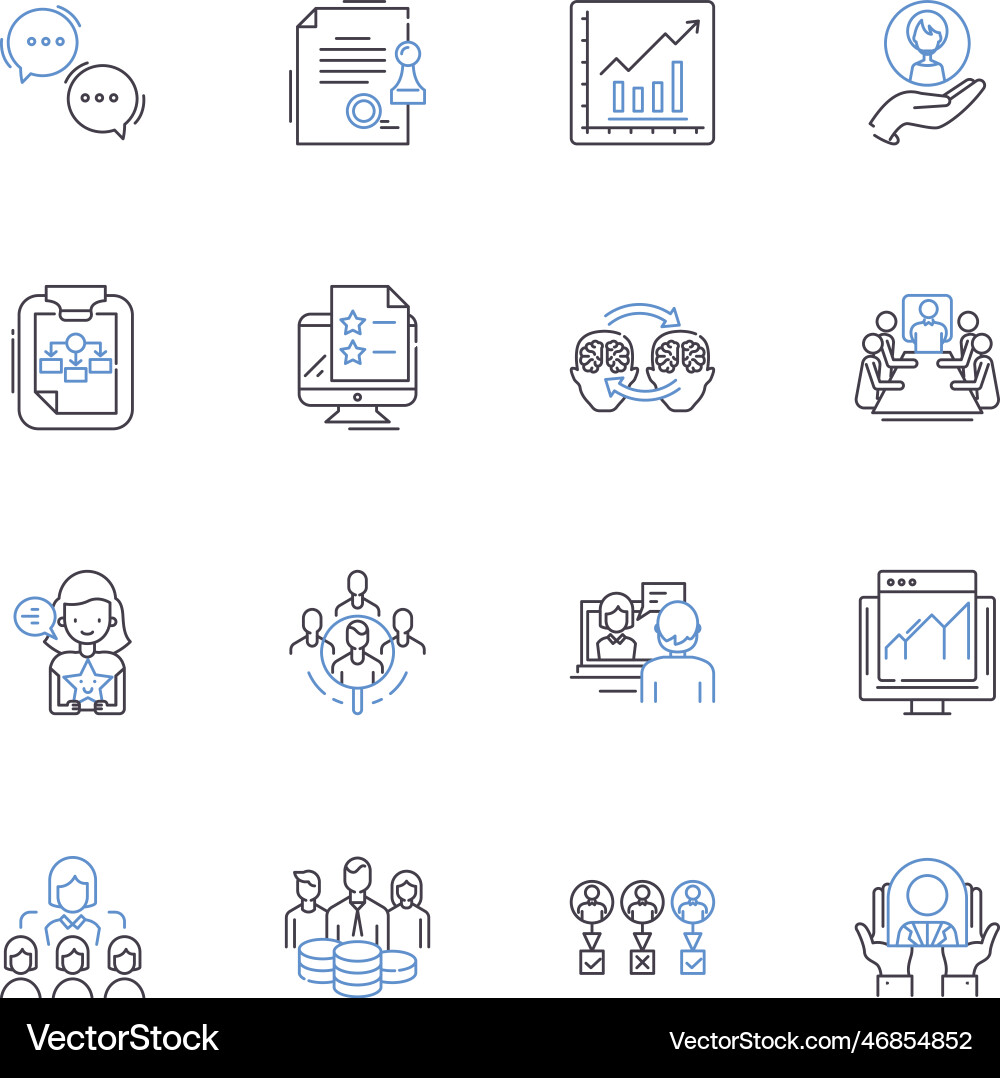 Running line icons collection endurance speed Vector Image