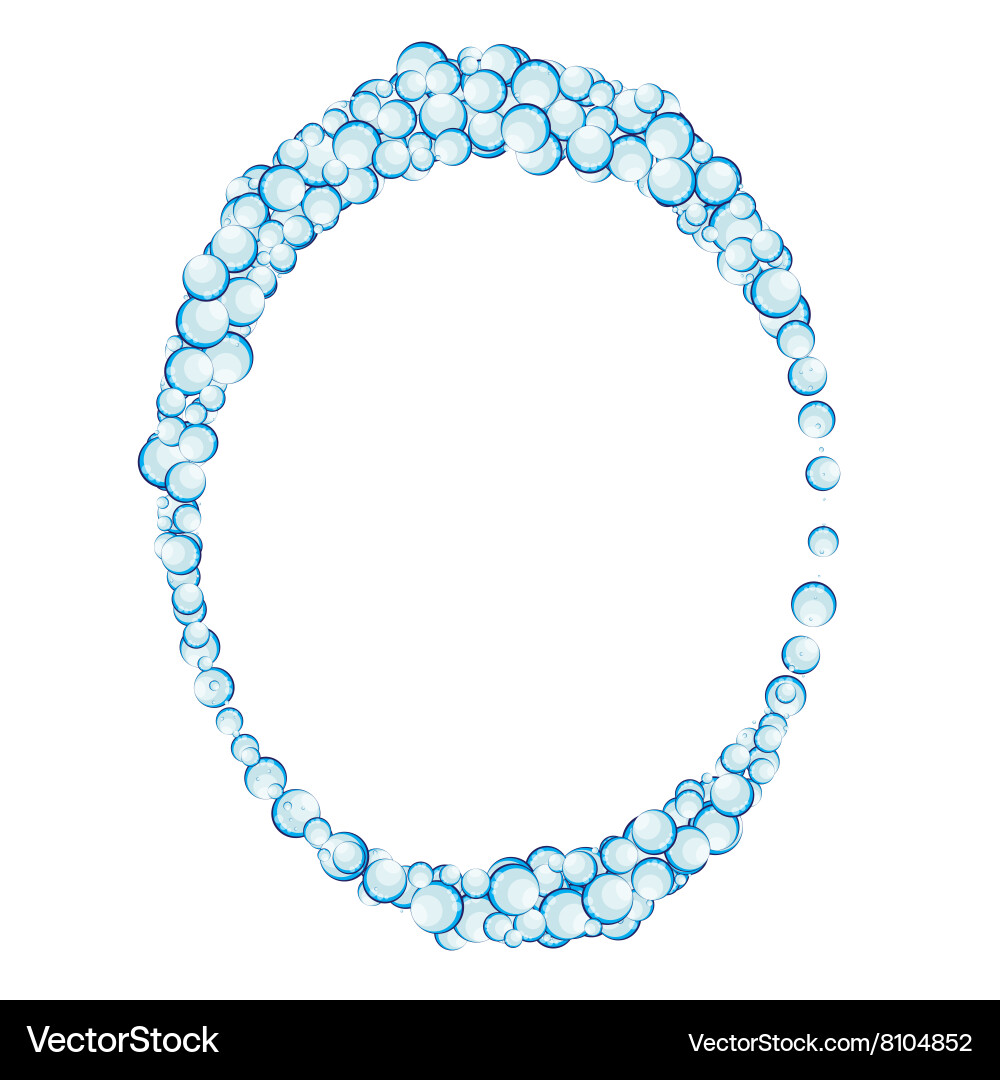 Soap bubbles abstract background Vector Image