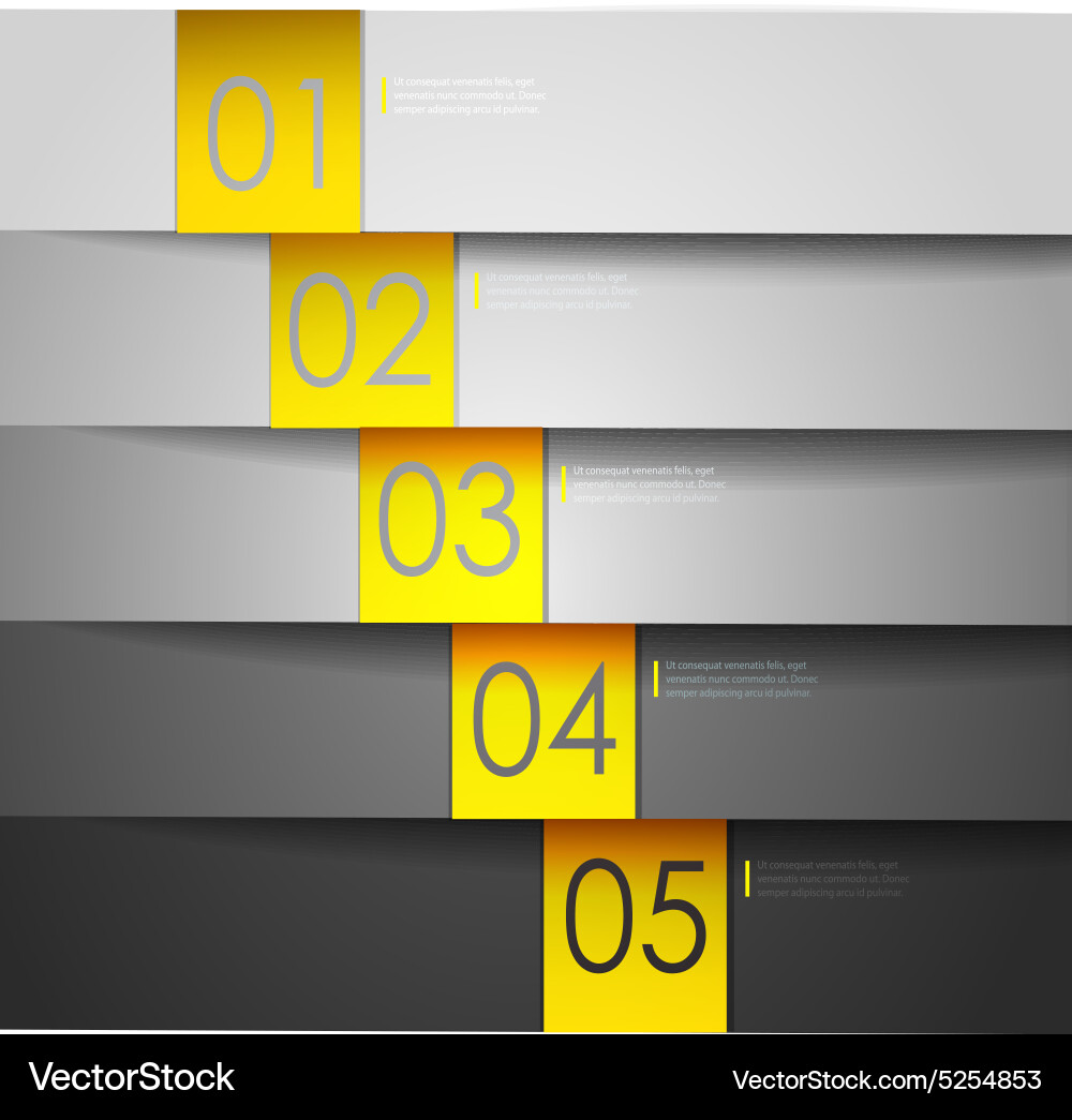 Abstract number line vector image