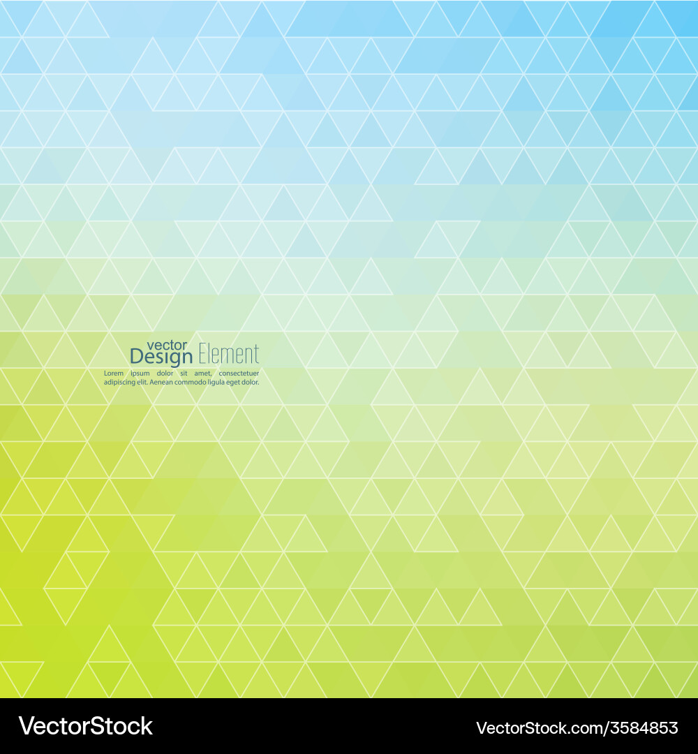 Creative abstract triangle pattern polygonal vector image