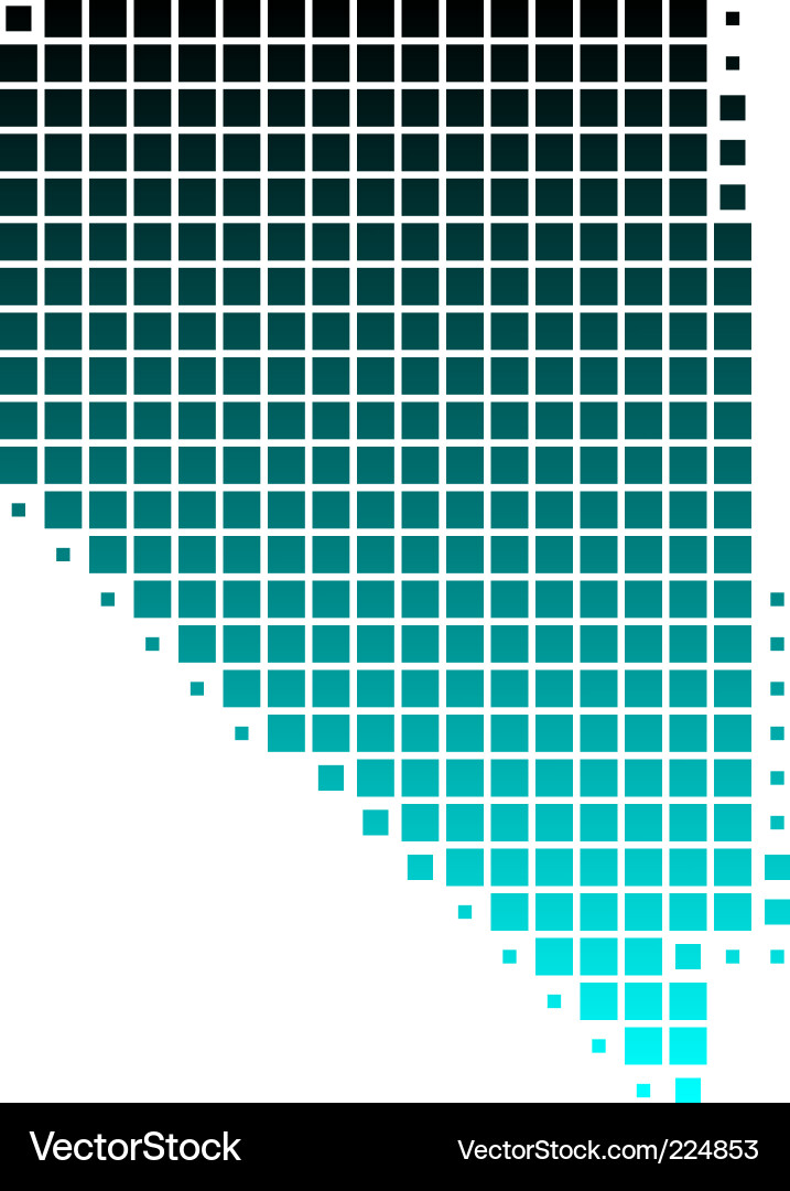 Gradient Turquoise Square Pattern vector image