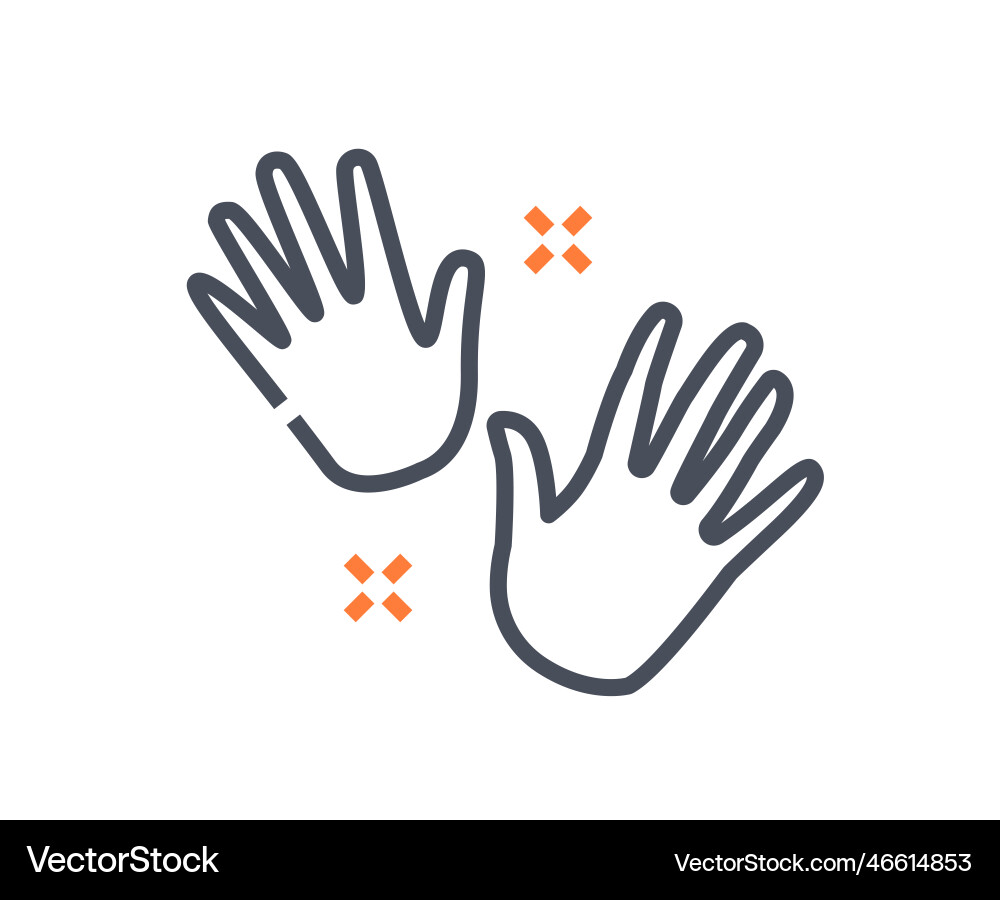 Hands skill icon vector image