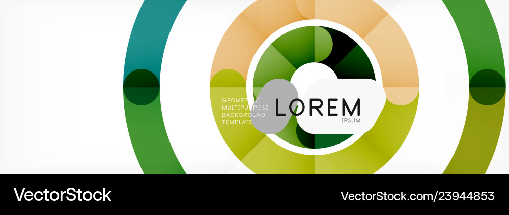 Linear design circle background Linear design circle background vector image