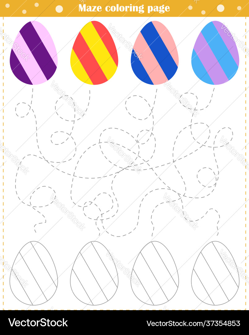 Logic game for children go through maze vector image