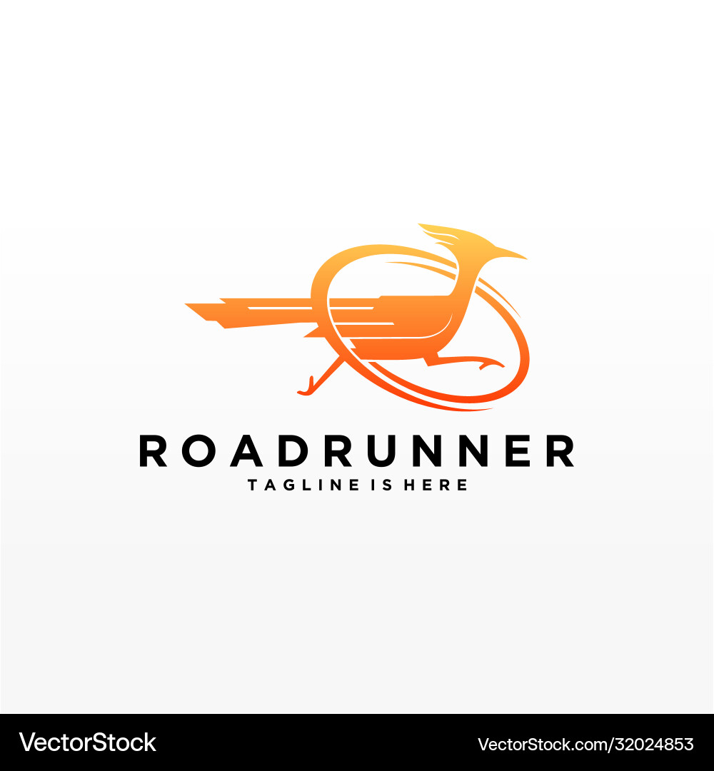 Roadrunner bird abstract minimal simple geometric Roadrunner bird abstract minimal simple geometric vector image