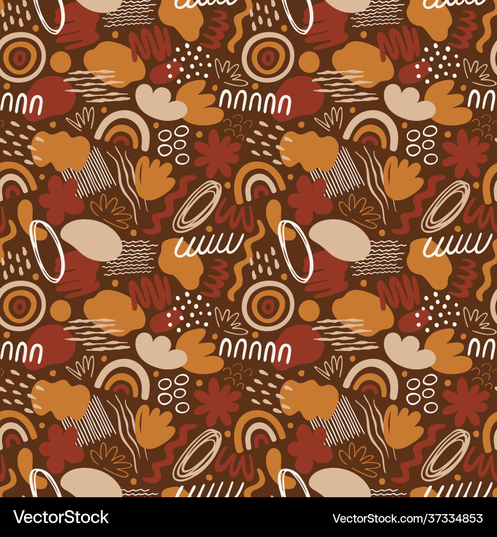 Seamless pattern with abstract organic shapes Seamless pattern with abstract organic shapes vector image