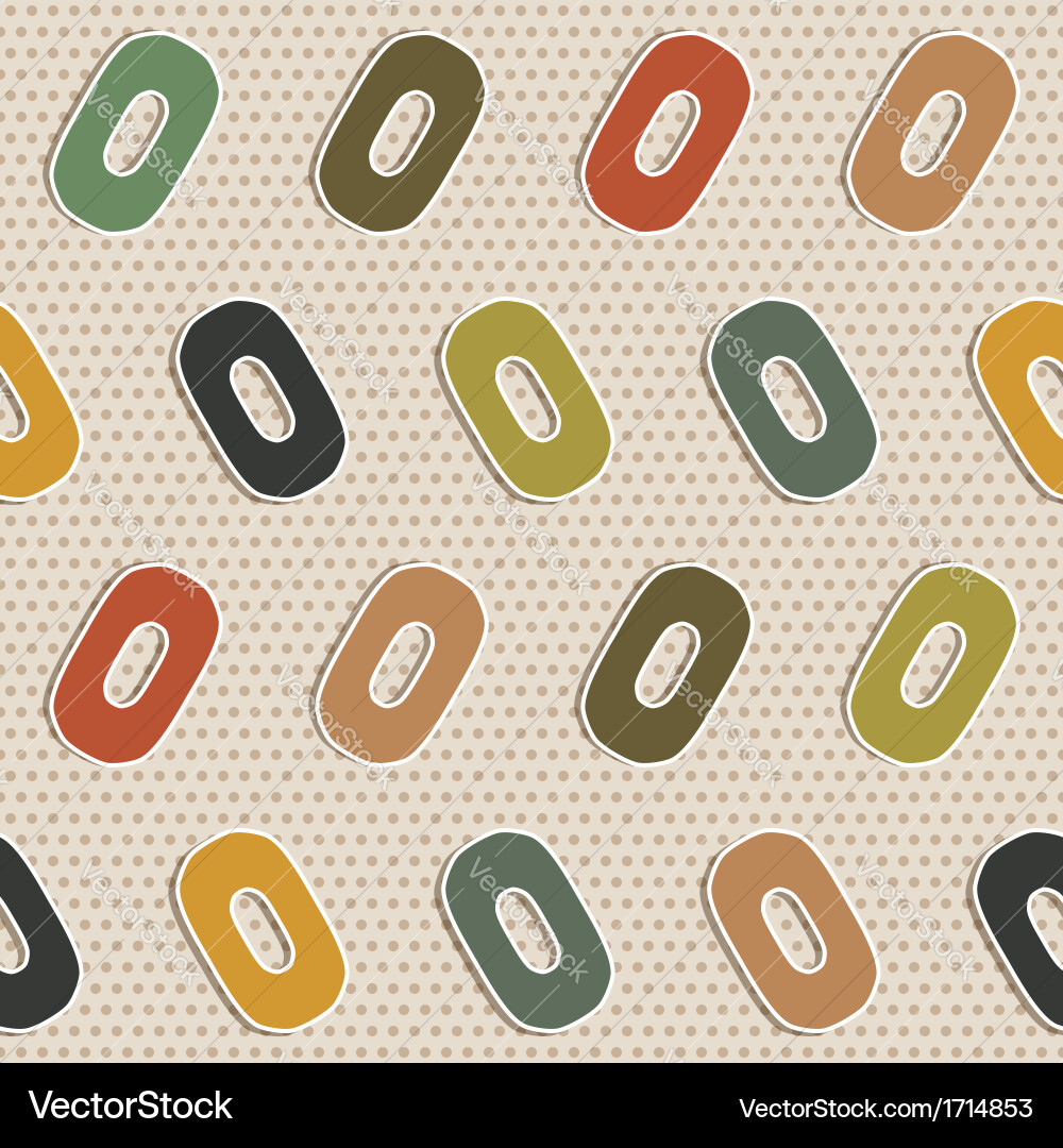 Seamless pattern with colorful ovals vector image