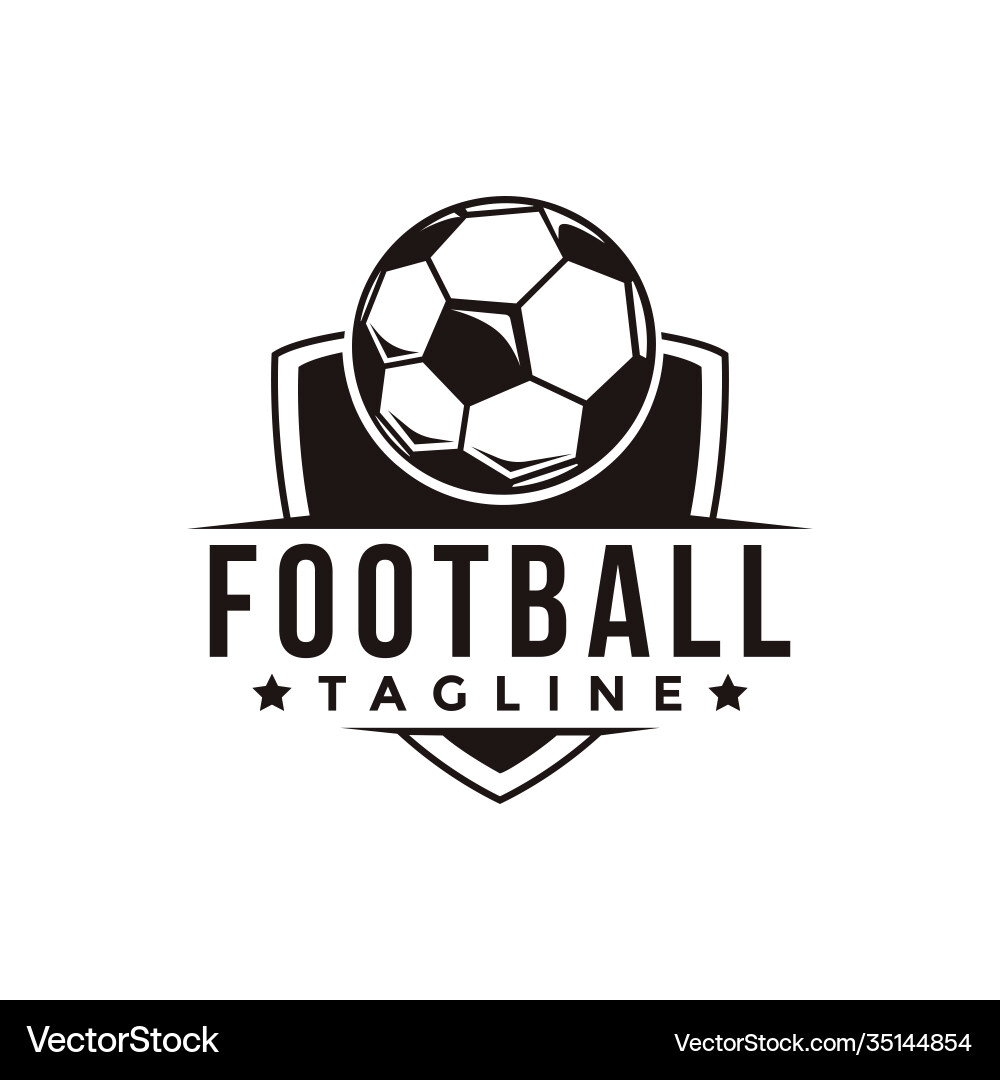 Badge football soccer sport team league logo Badge football soccer sport team league logo vector image