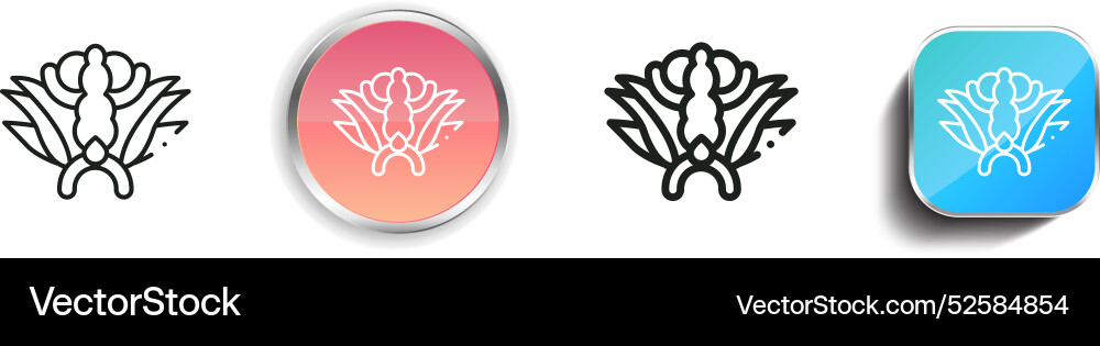 Carnival icon thin linear regular and button Carnival icon thin linear regular and button Vector Image