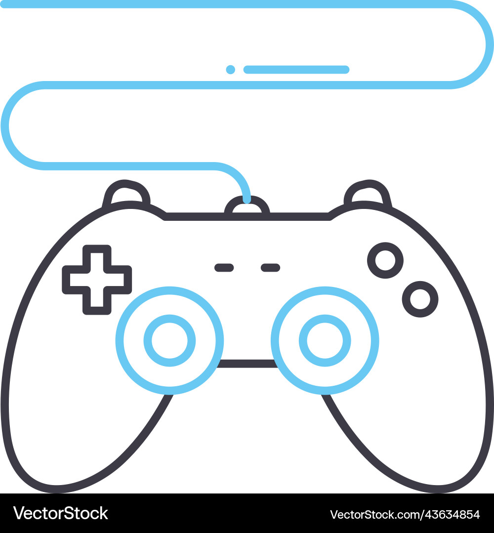 Controller line icon outline symbol Controller line icon outline symbol vector image